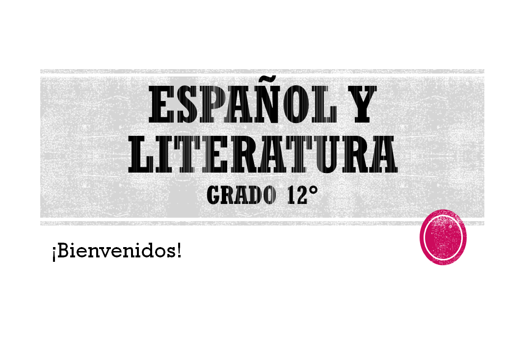 Bienvenida grado 12